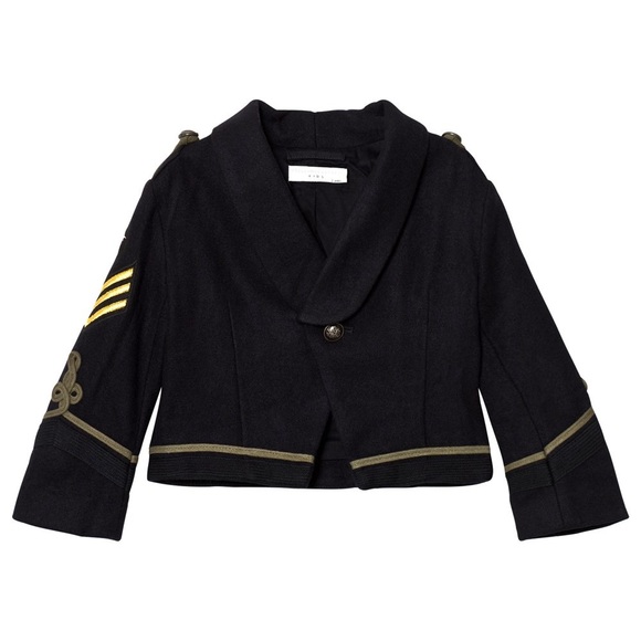 Stella McCartney Girl's Lee Military Style Jacket Navy NWT - Picture 1 of 10